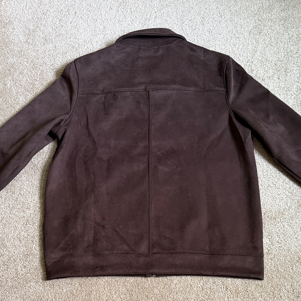 Ben Sherman Dark Brown Faux Suede Jacket - Picture 6 of 6